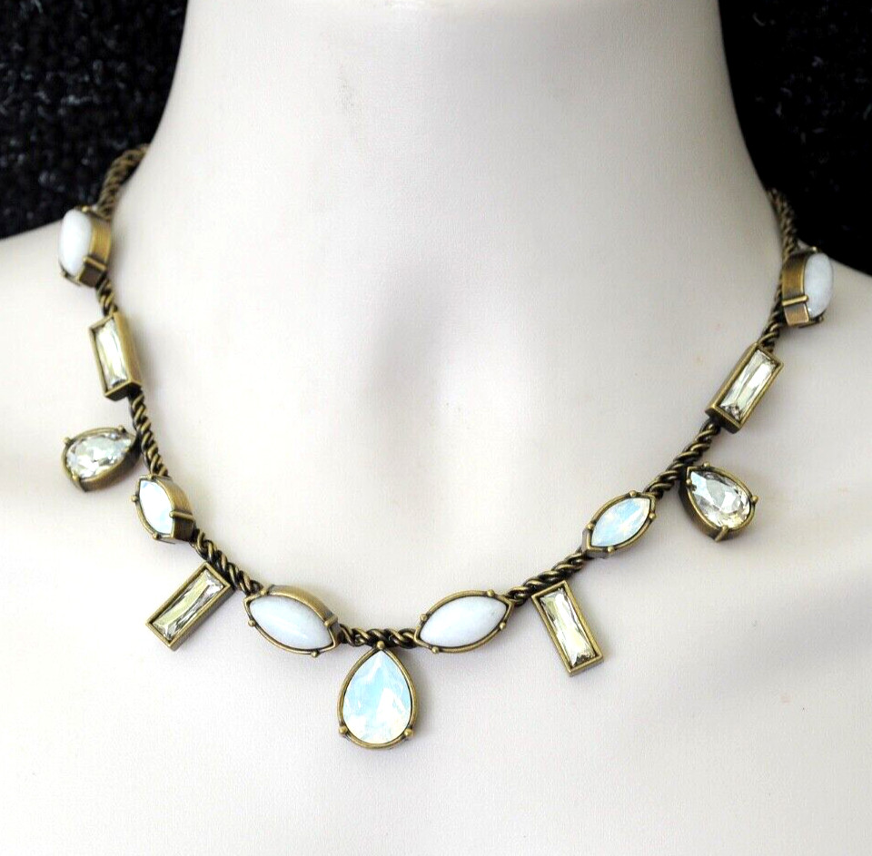 SILPADA KR Necklace signed rhinestone chunky twist chain statement AT14