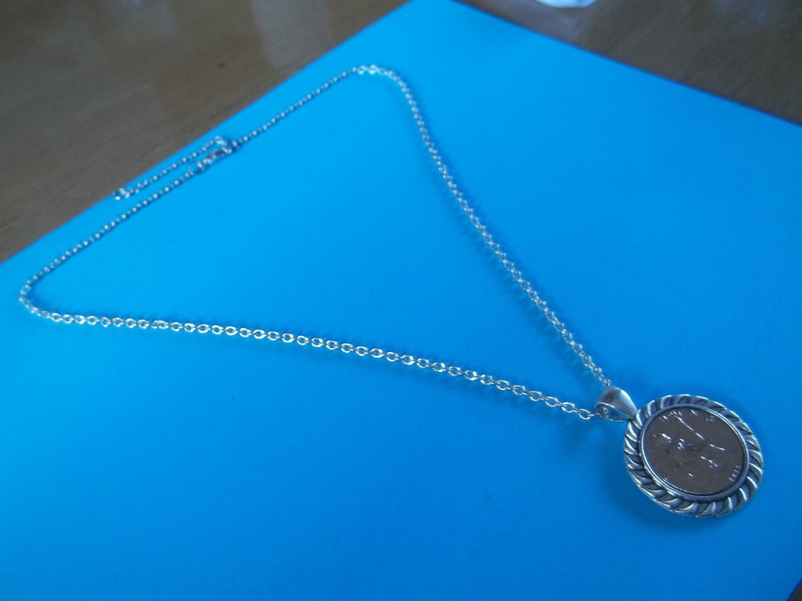 BRITANNIA FARTHING LIMITED EDITION SILVER CASED PENDANT NECKLACE – 1911 to 1936