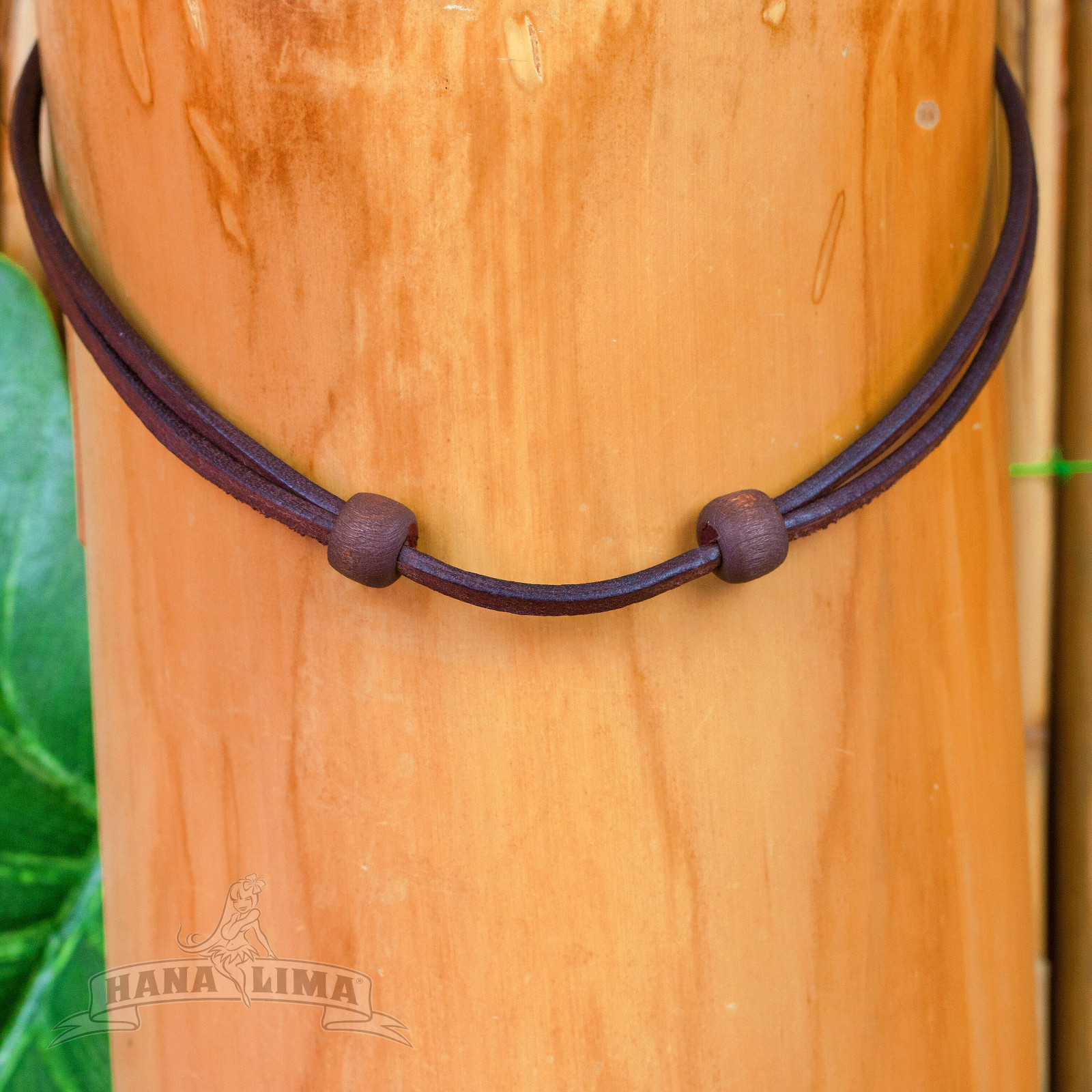 Lederkette Lederband braun verstellbar Halskette Leder Surferkette Halsband Goa