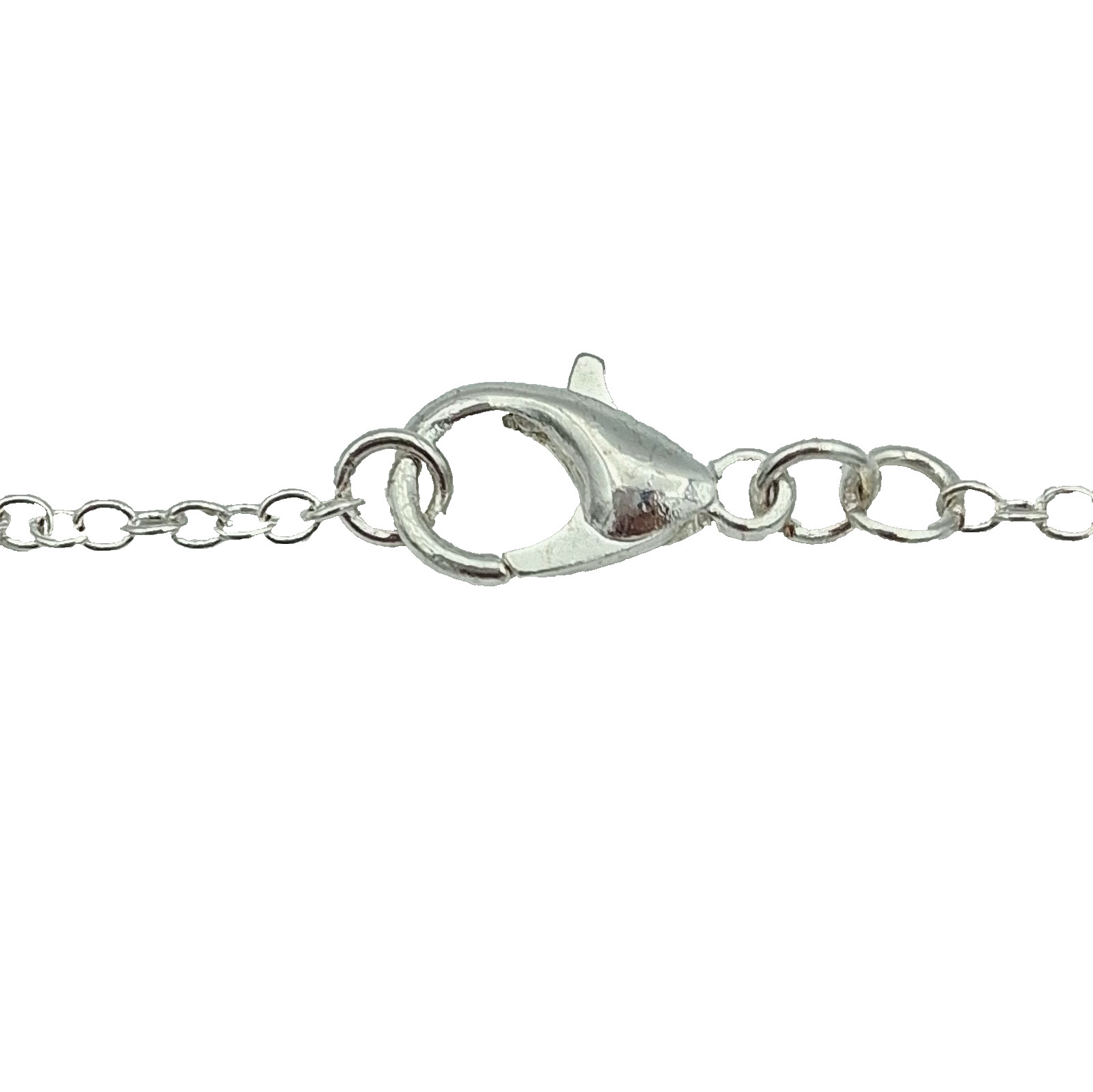 Silver Tone Puffed Heart Pendant Necklace Embossed Floral Double Sided 18″
