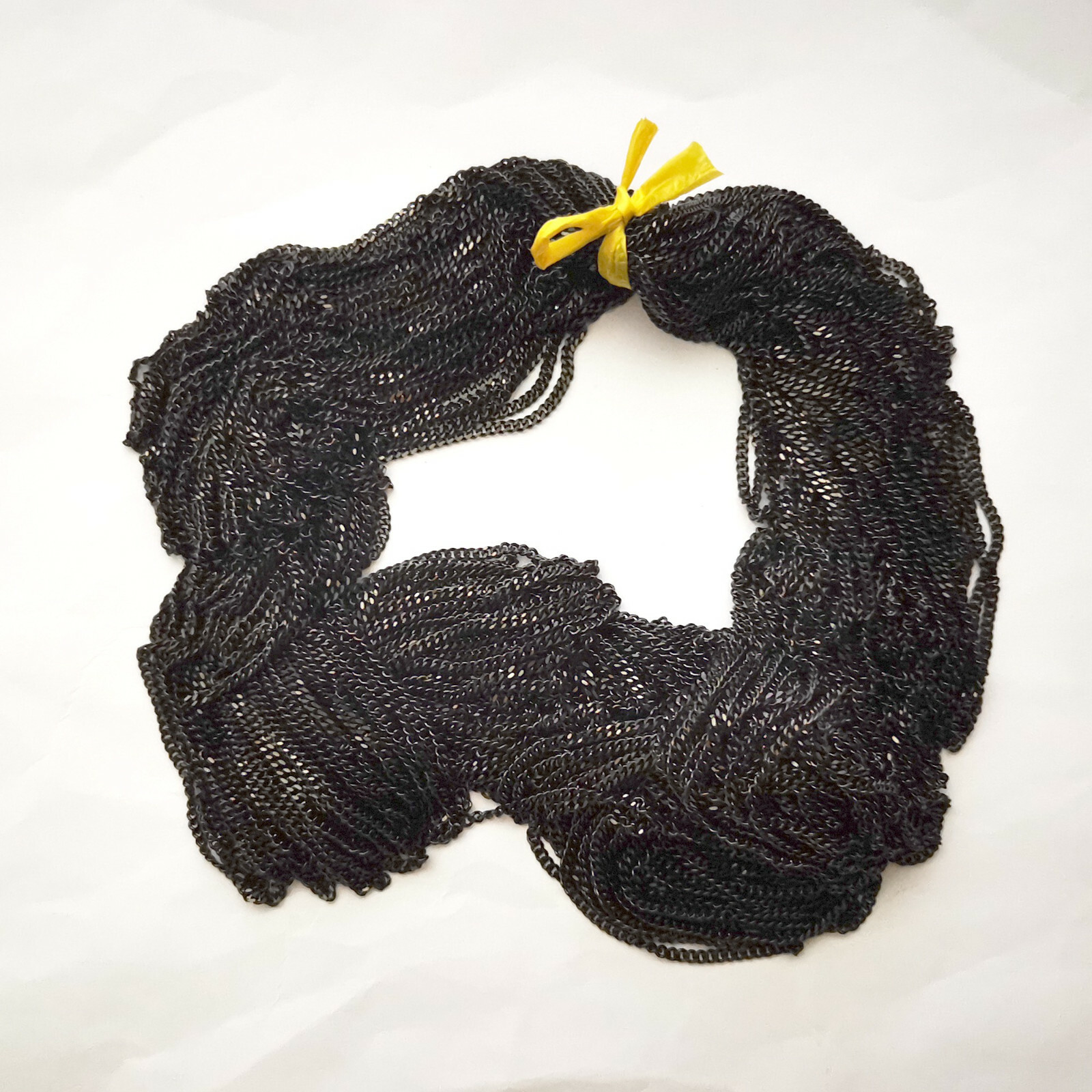 Delicate black stainless steel 2.2mm link Strong welded chainIn bulk 3m 5m 10m