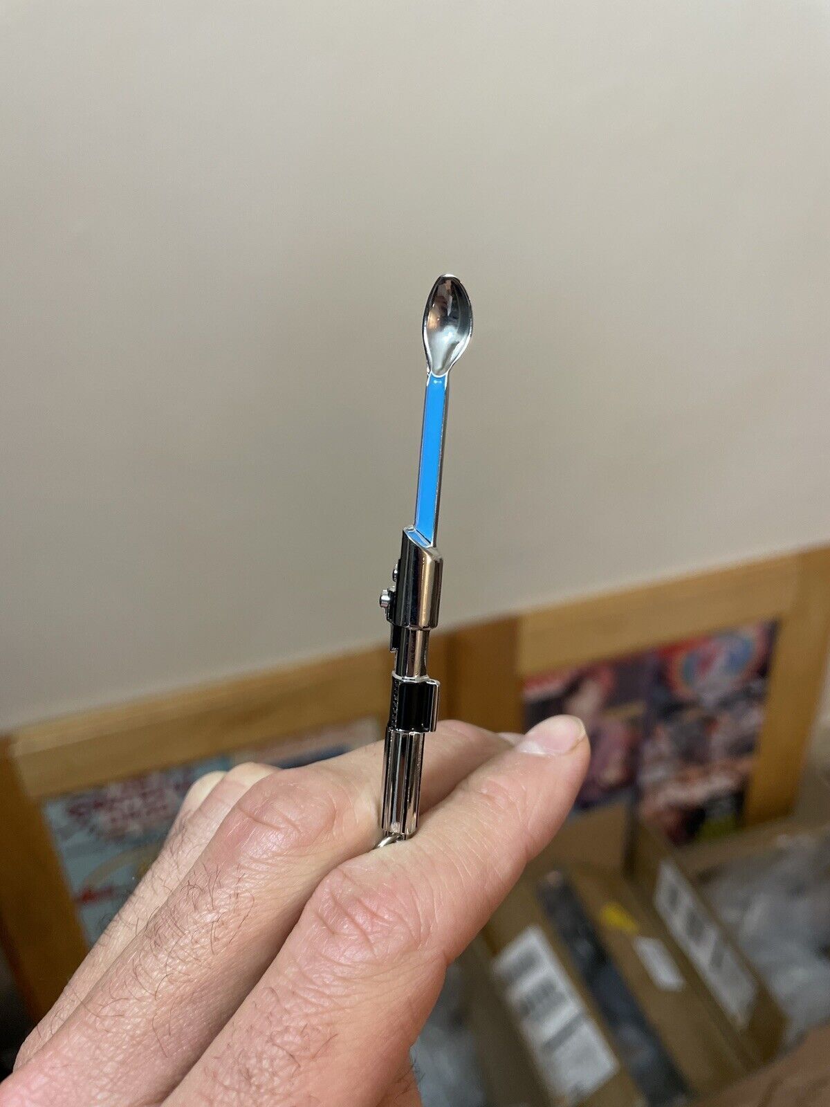 Mini Festival Pendant Necklace Tiny Light Saber Spoon Small Jedi Master