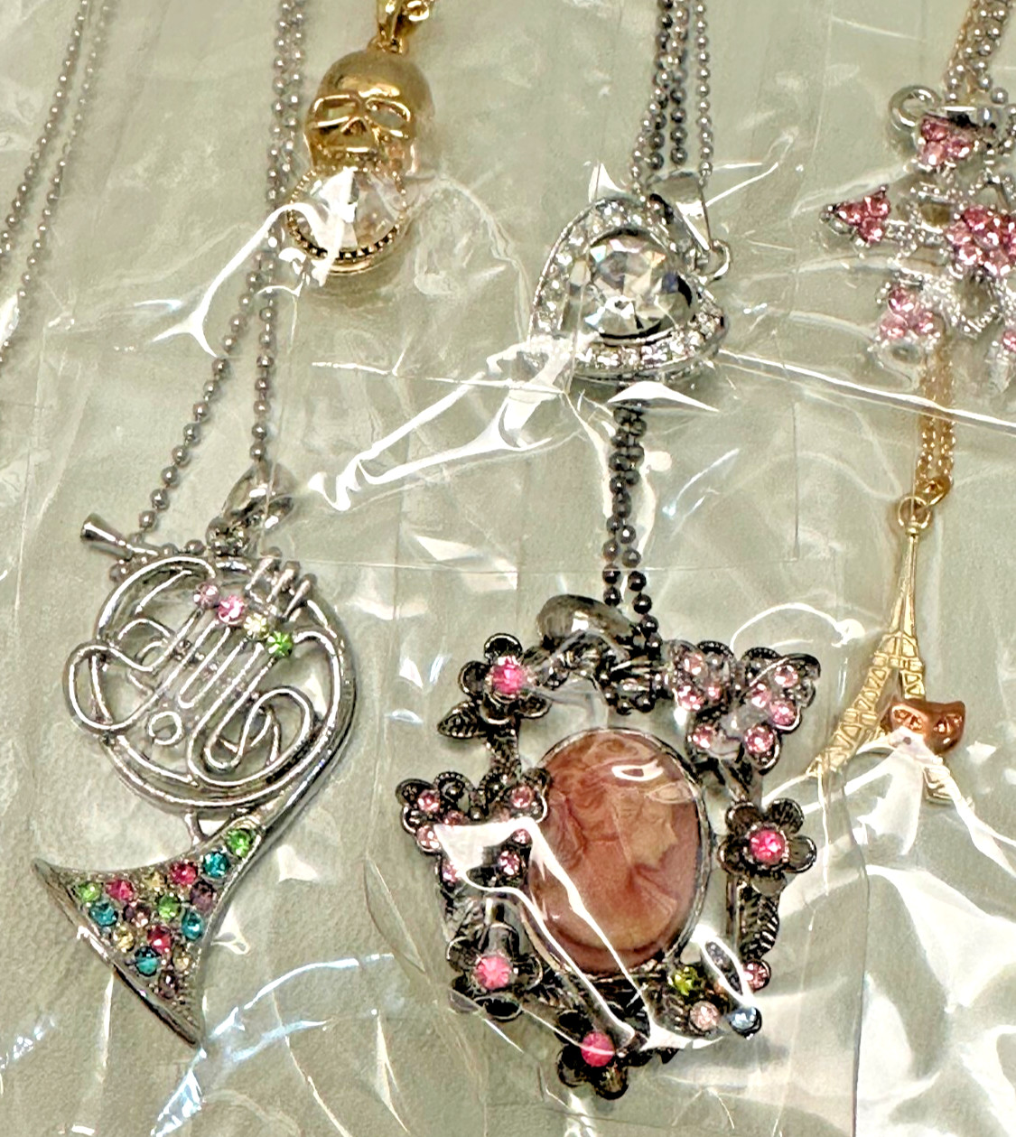 New 20pcs Lot Crystal Charm Pendant Necklaces Jewelry #32 Top Quality