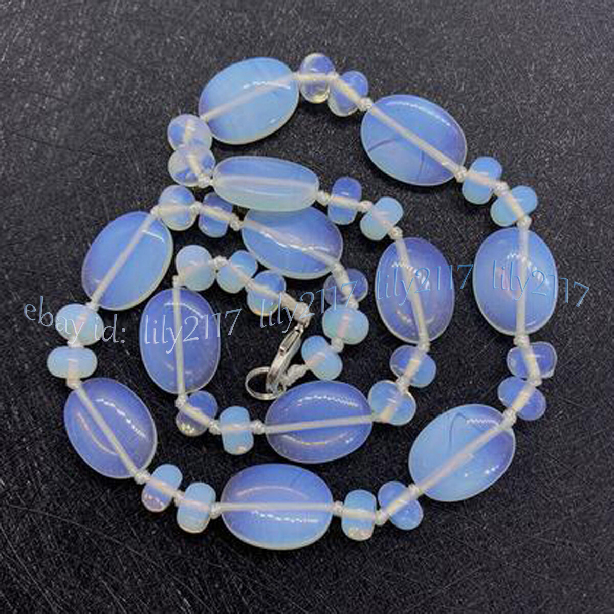 Natural 5x8mm Rondelle 13x18mm Flat Oval Gemstone Beads Necklace 14-36”