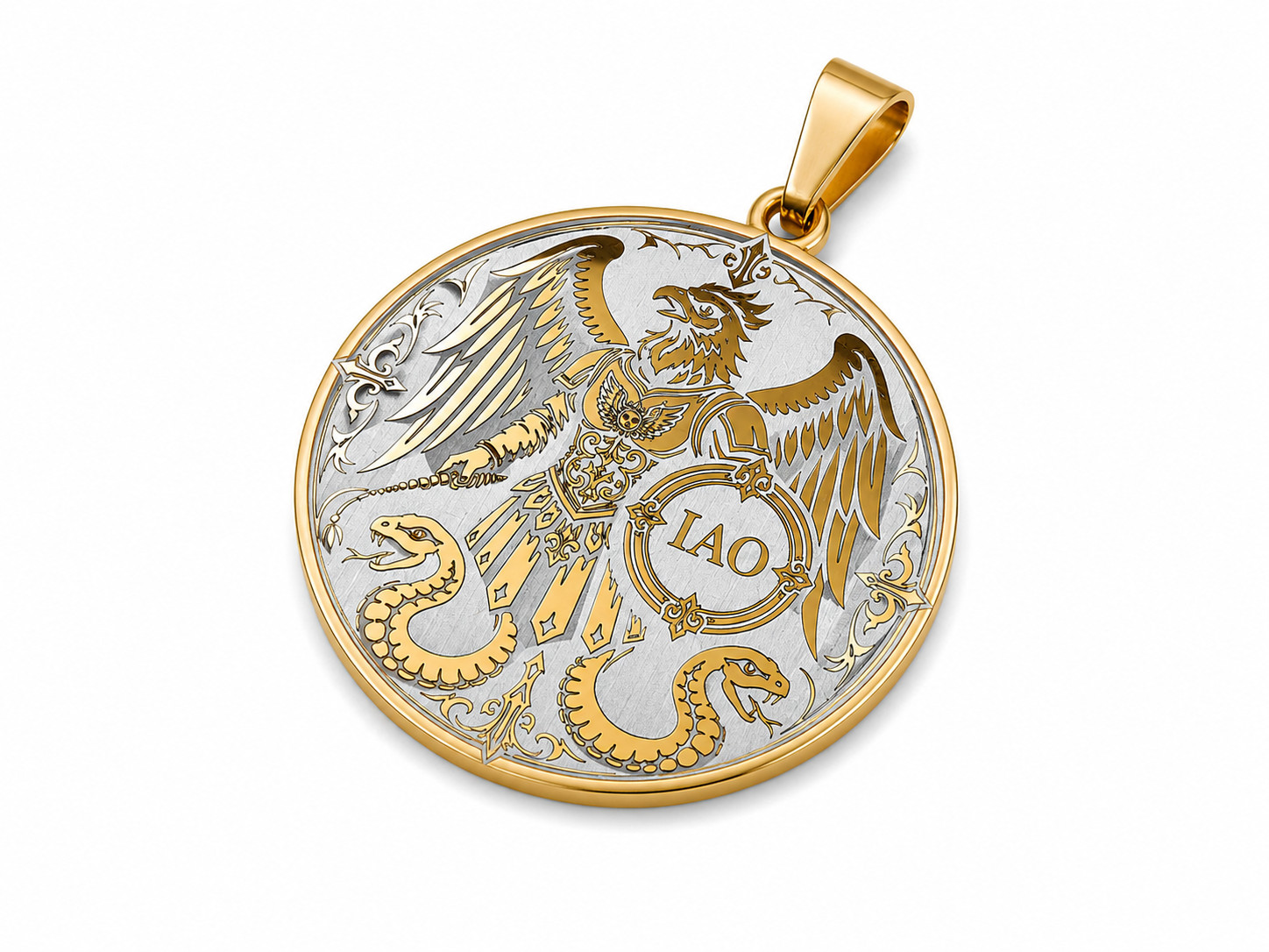 Abraxas Sigil Necklace Pendant Gnostic Occult Protection Amulet Jewelry P2