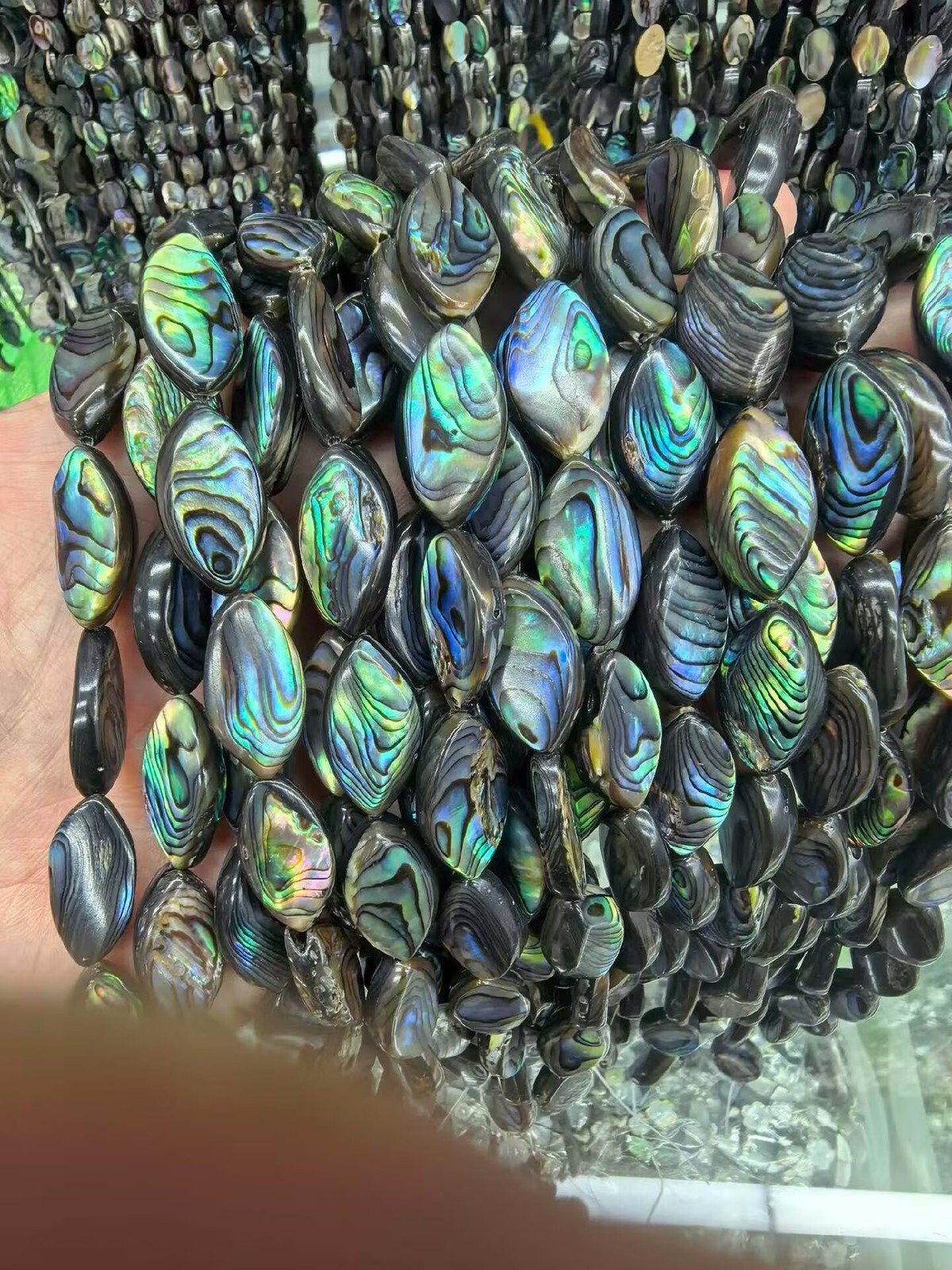 12*22mm 1Strand Nature Abalone Shell Loose Beads Making DIY Jewelry Accessories
