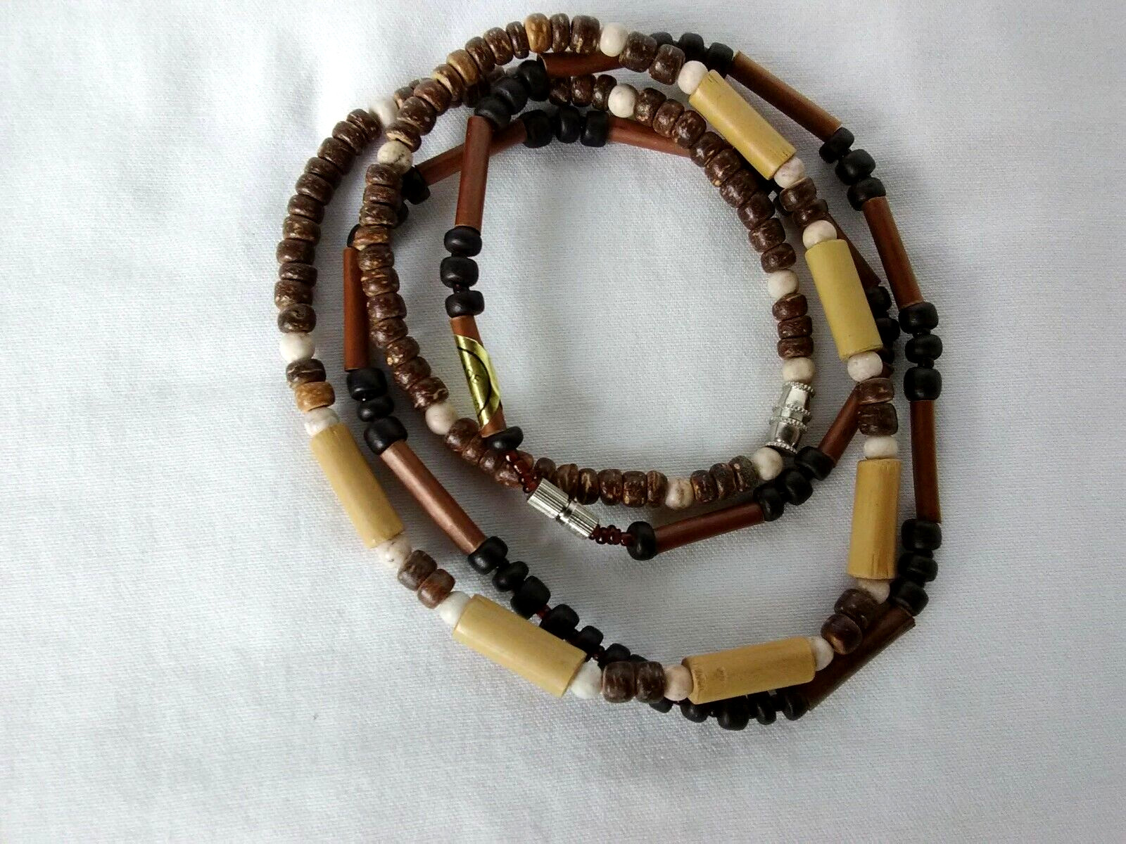 2 Lot Surfer Necklaces Choker Ethnic Tribal Unisex 18″ USA Seller New