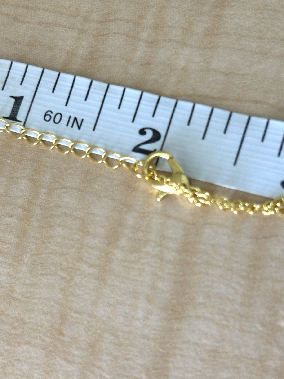 Gold Tone and Pink Floral Pendant Necklace/ Gold Tone Chain Measures 17 + 2 In