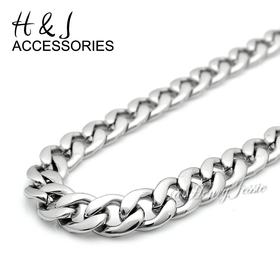 24″MEN Stainless Steel 6mm Silver Cuban Curb Chain Plain Allah Round Pendant*P78