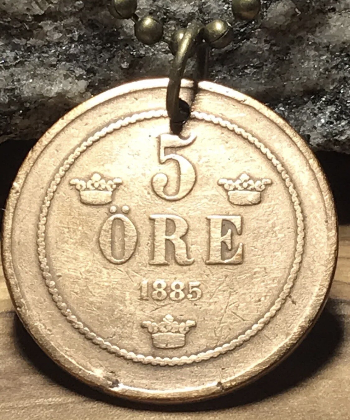 Sweden 5 Öre Norway Coin Pendant Date. Real Antique Coin. DATE VARIES… 🎁