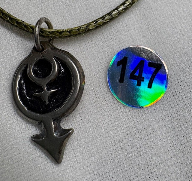 Mars and mars Male symbols 925 Pendant Gay Pride LGB original signed by JKL 147