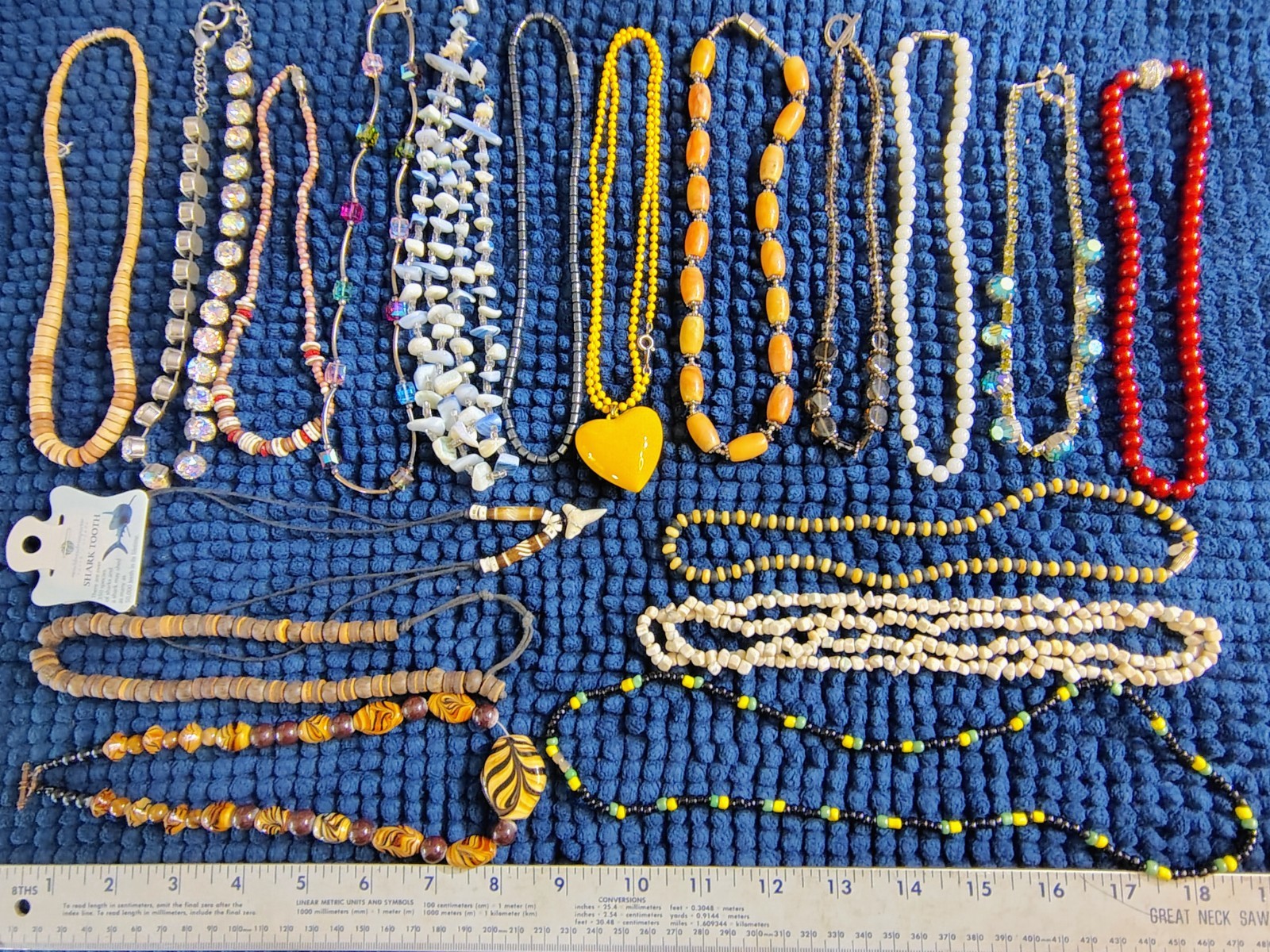 Lot of 50 Vinrtage & Modern Necklaces – Various Designs & Materials – All Bagged