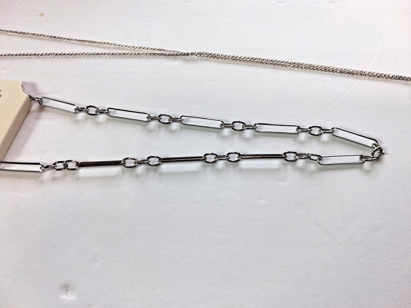 Silver Circle Pendant 30″ Chocker 16″ Necklaces Chain Fashion Jewelry Set of 2