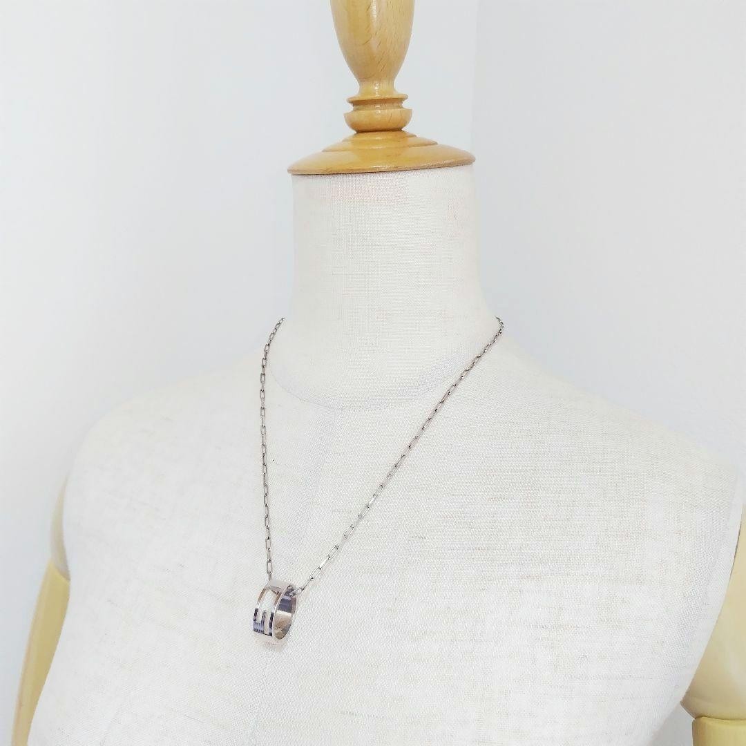 Excellent GUCCI Gucci G Logo Ring & Necklace 2 Set