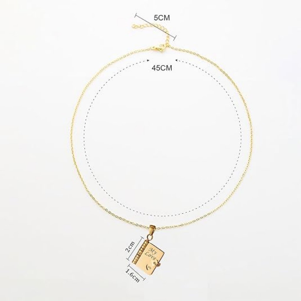 Valentines Day-Book Necklace for grandson/Granddaughter/Daughter/Son/sweetheart