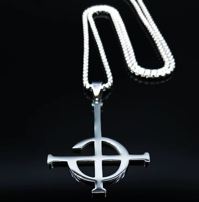 Ghost BC Necklace Nameless Ghost Band Crucifix Papa Emeritus Stainless Steel