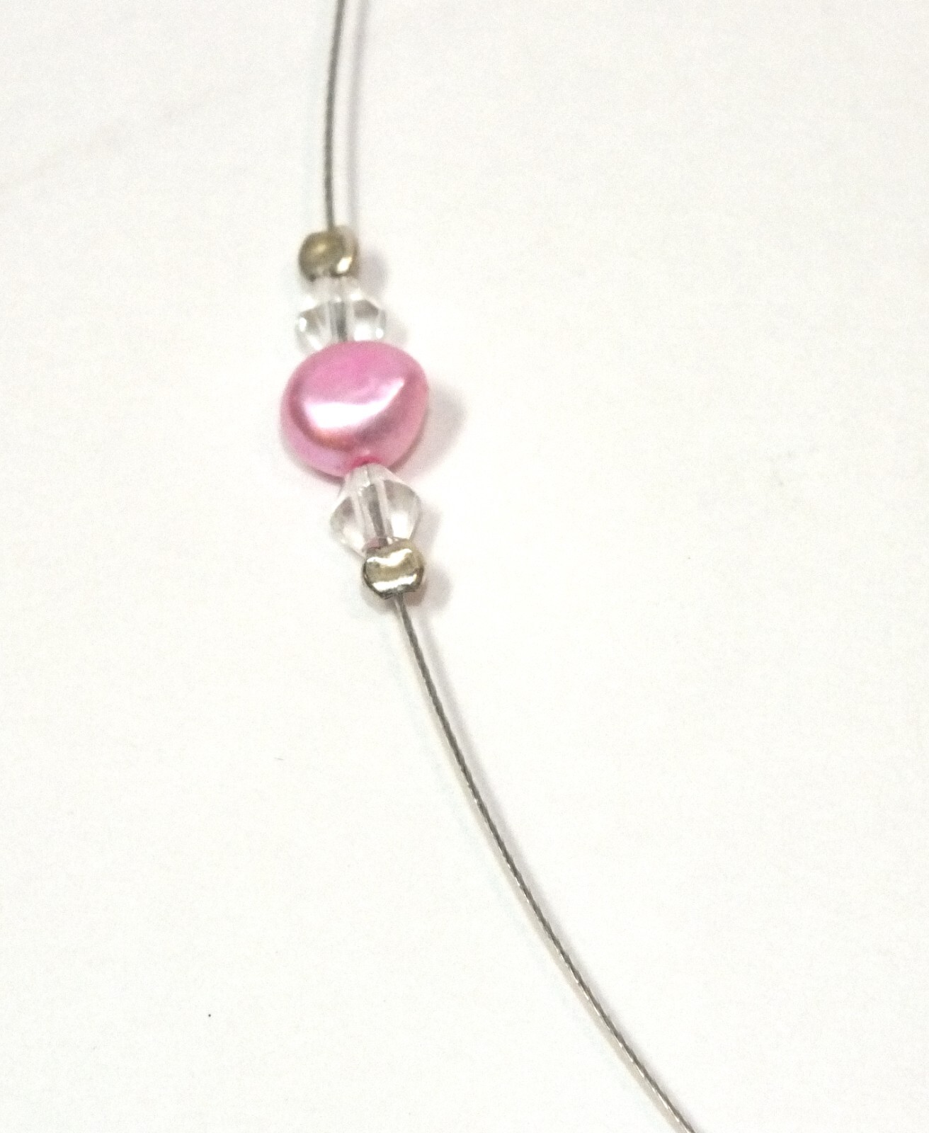 Conch Shell Pendant Necklace Pink Pearls Bahamas Souvenir Vacation Jewelry J40
