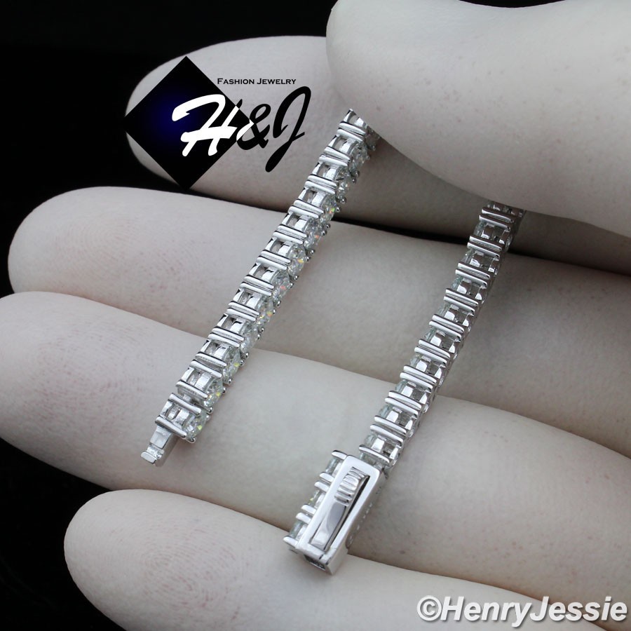 20″MEN SOLID 925 STERLING SILVER ICY BLING CZ 3MM 1 ROW TENNIS CHAIN NECKLACE*10