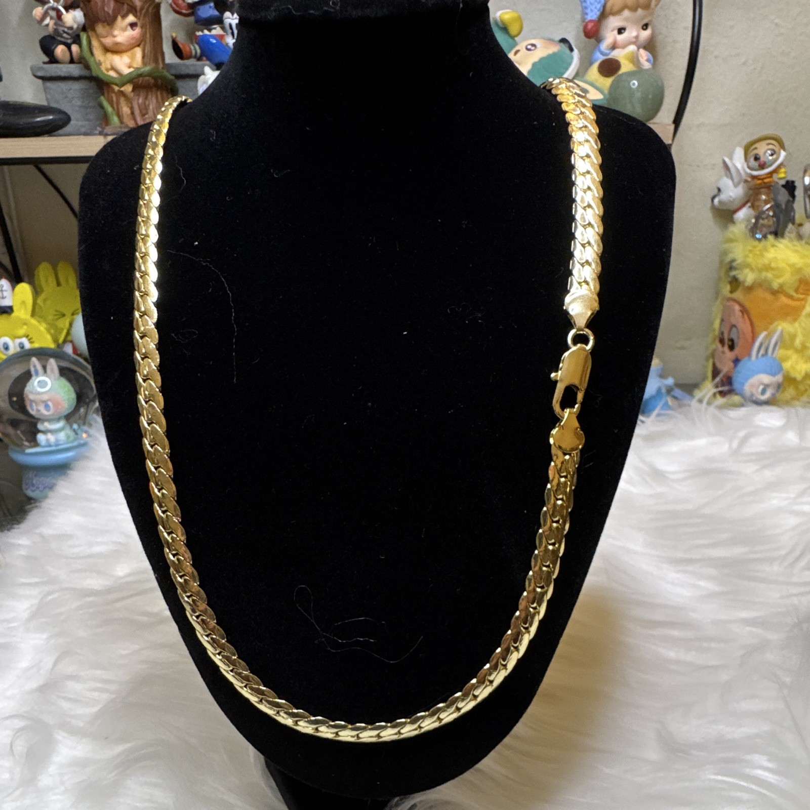 Miami Cuban Curb Link 14kGold Filled Chain 30 inch Necklace 6.7mm, Lobster Clasp