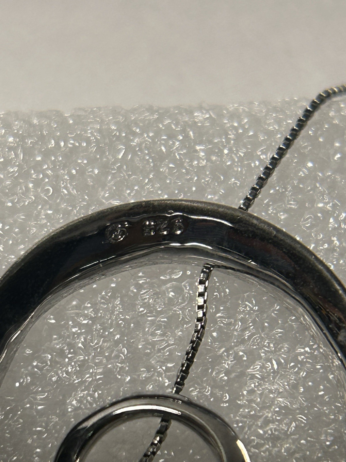 Silver Plated Double Round Charm Pendant Box Chain Necklace Spring Ring