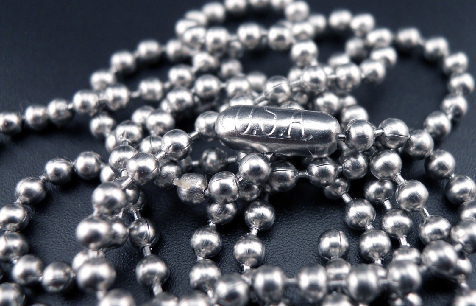 Necklace MOON & STARS Pendant Stainless Steel Ball Chain New Old Stock Rare
