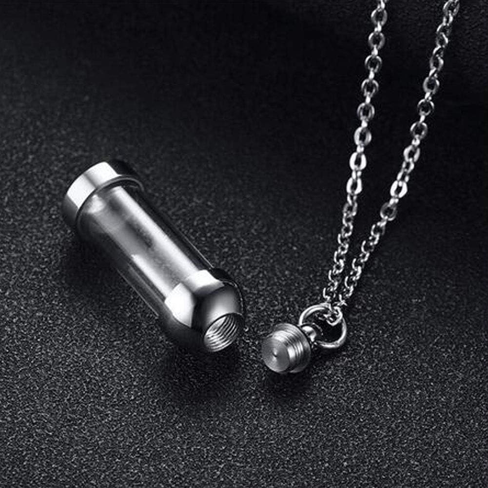2pcs Vial Necklace Glass Vials Mini Glass Bottles Necklace Pendants for Jewelry