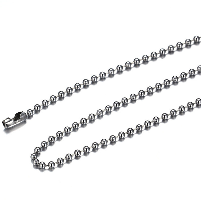 60cm Silver/Gold/Black Clavicle Stainless Steel Ball Chain Women’s Necklace Gift