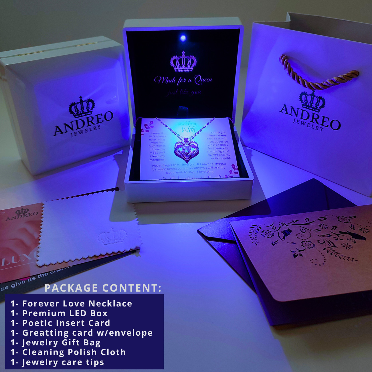 Custom To My Wife, Pendant Necklace Jewelry Gift For Wife, Wife Birthday Gift
