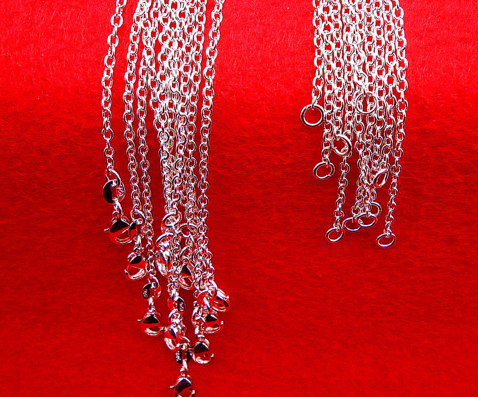 1P 16-30Inches Wholesale Jewelry 925 Sterling Silver Plated Rolo Chain Necklaces