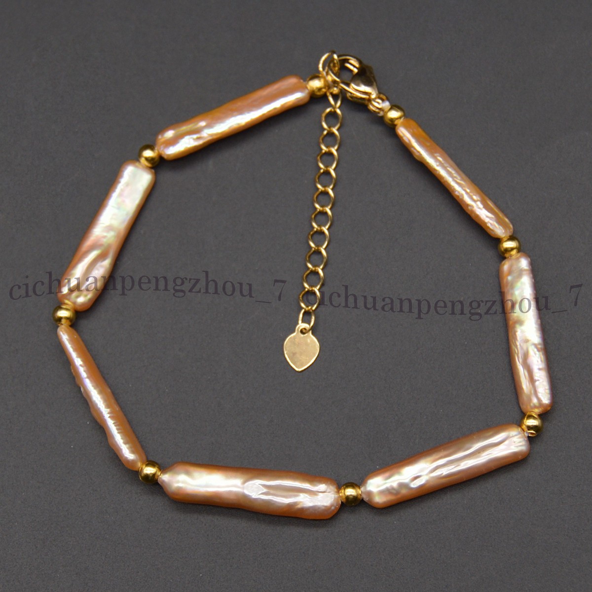 5x24mm Natural Freshwater Pink Rectangle Pearl Necklace Bracelet Earrings