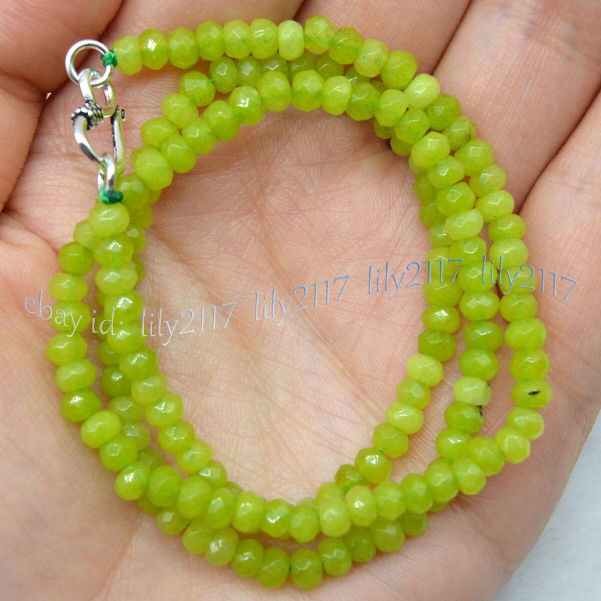 Multicolor 2x4mm Faceted Assorted Gemstones Jade Rondelle Beads Necklace 16-36”