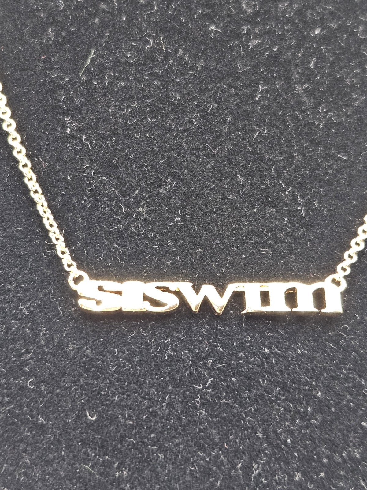 NWT Electric Picks SISWIM Sports Illustrated Goldtone NECKLACE
