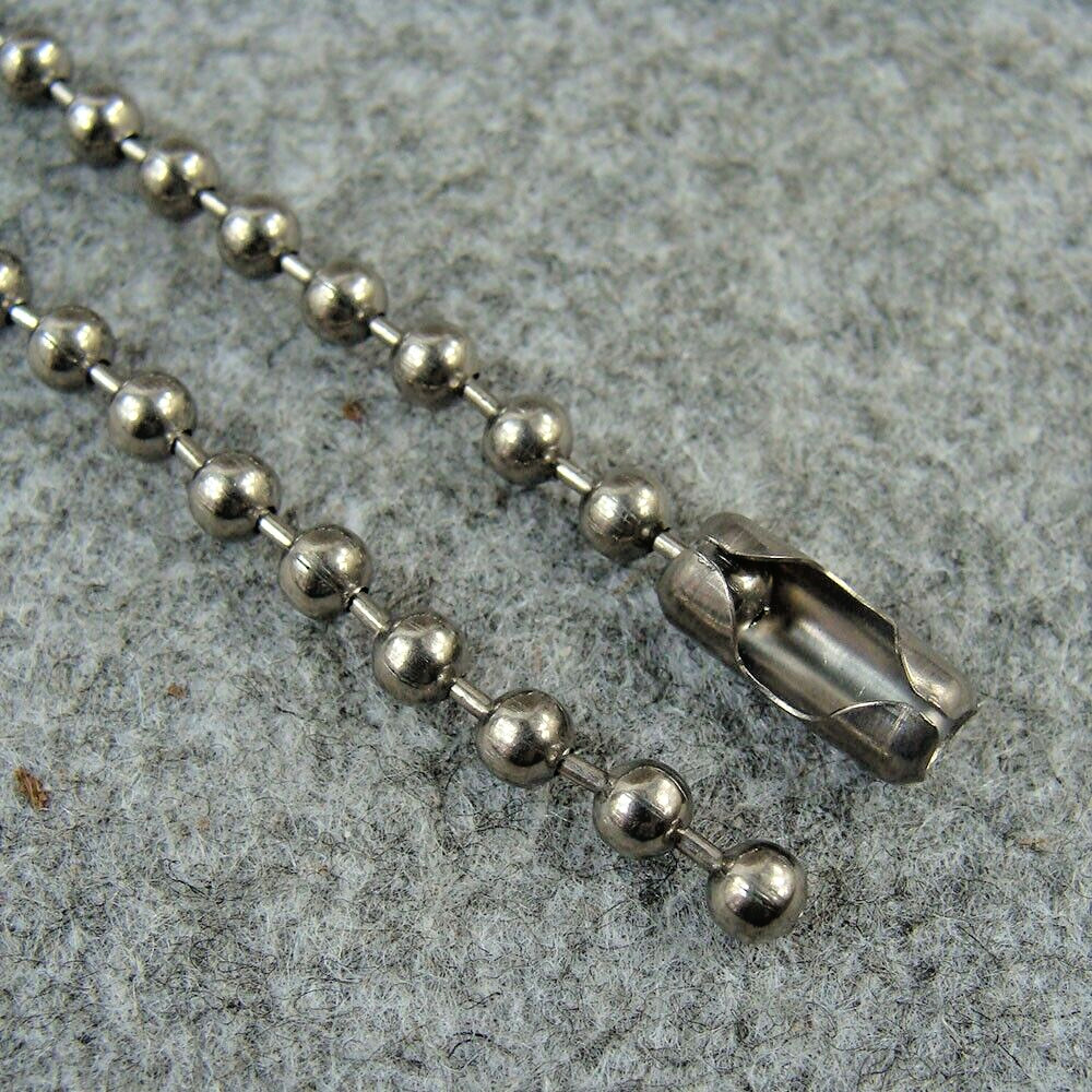Pure Titanium Anti-allergy Necklace 4mm Ti Ball Chain Bead Chain Gift
