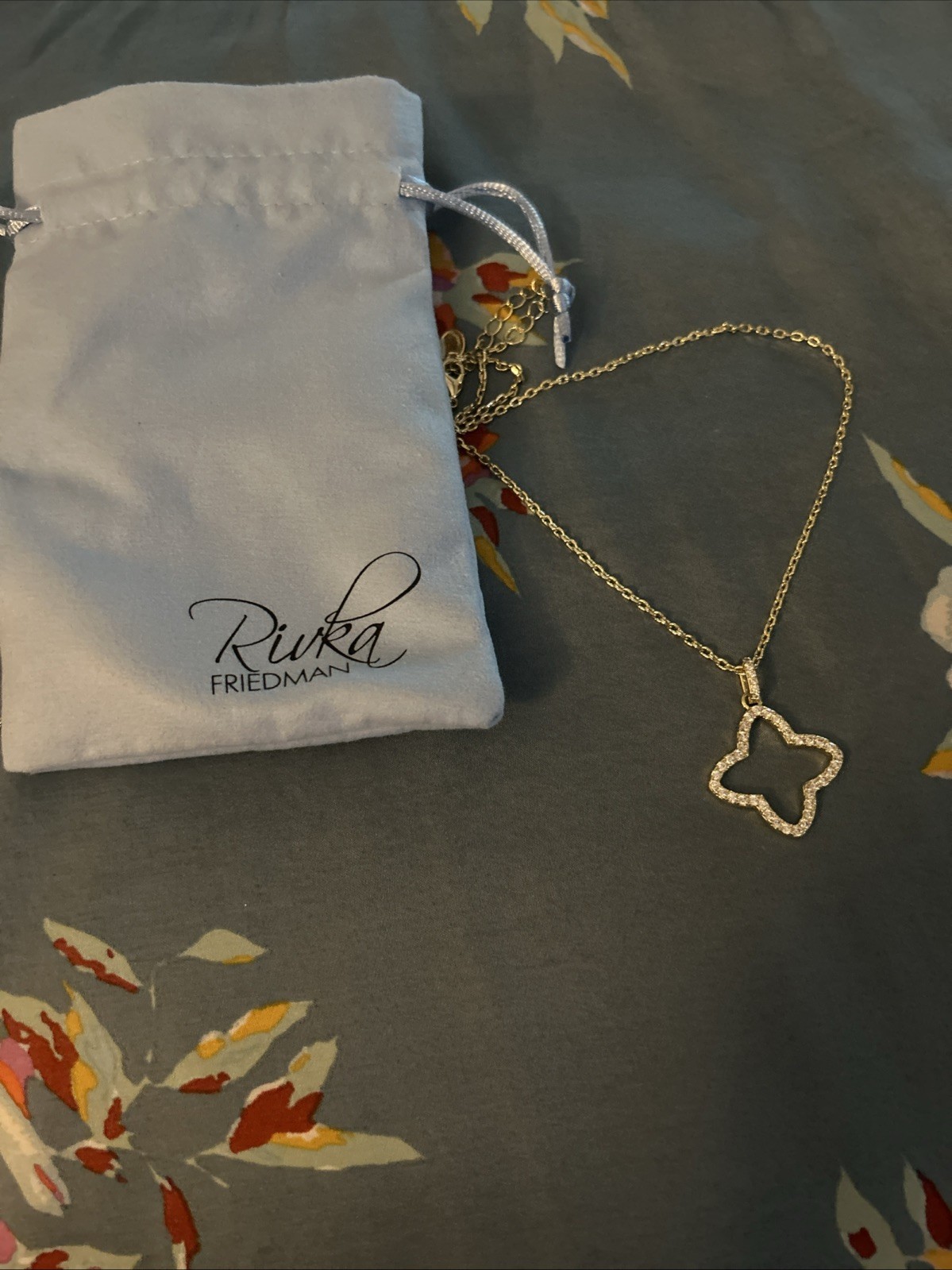 Rivka Friedman 36 Inch Flower Pendant Necklace