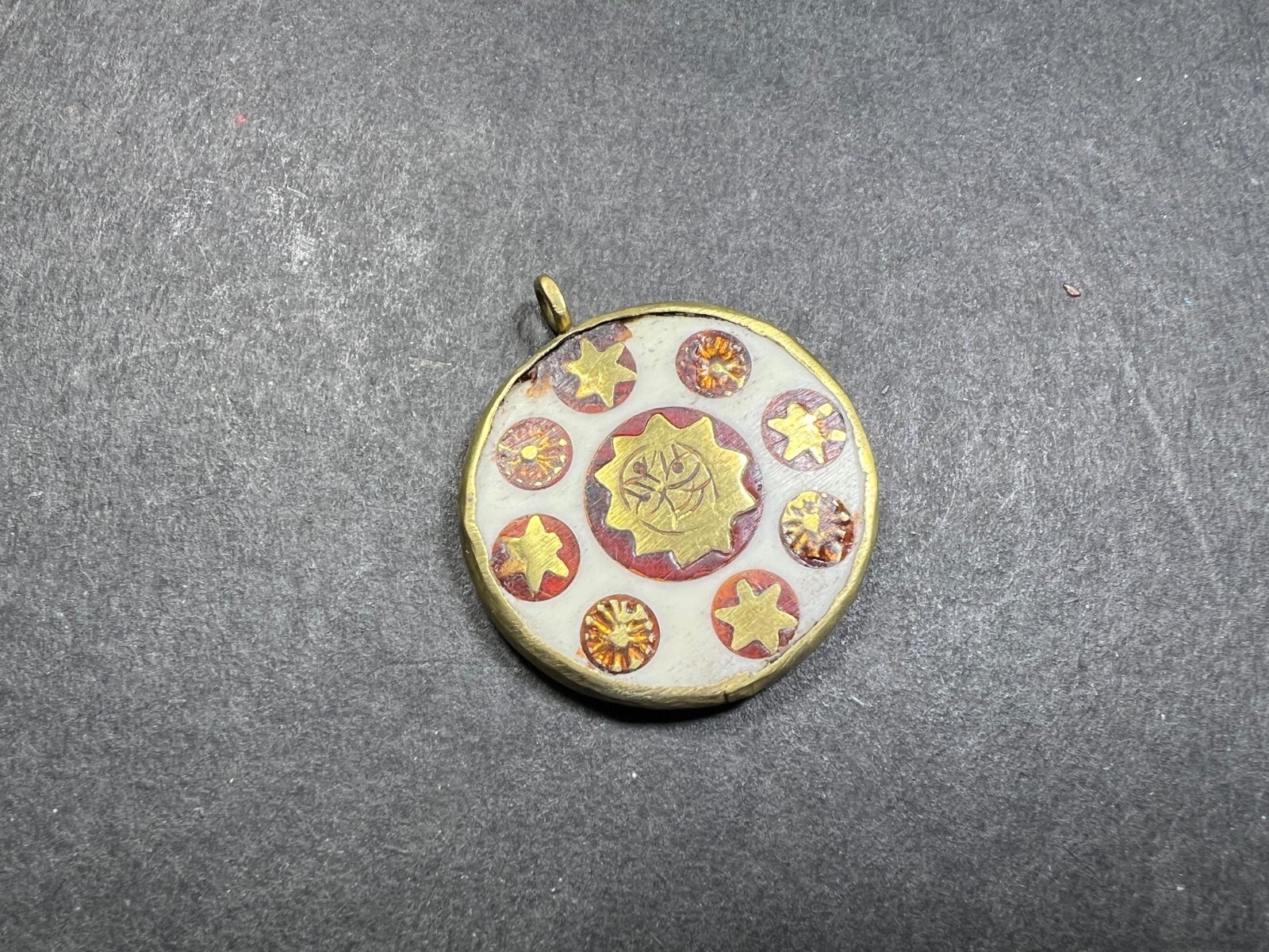 P3252 TIBET Half Moon Sun Star FASHION handmade Pendant NEPAL