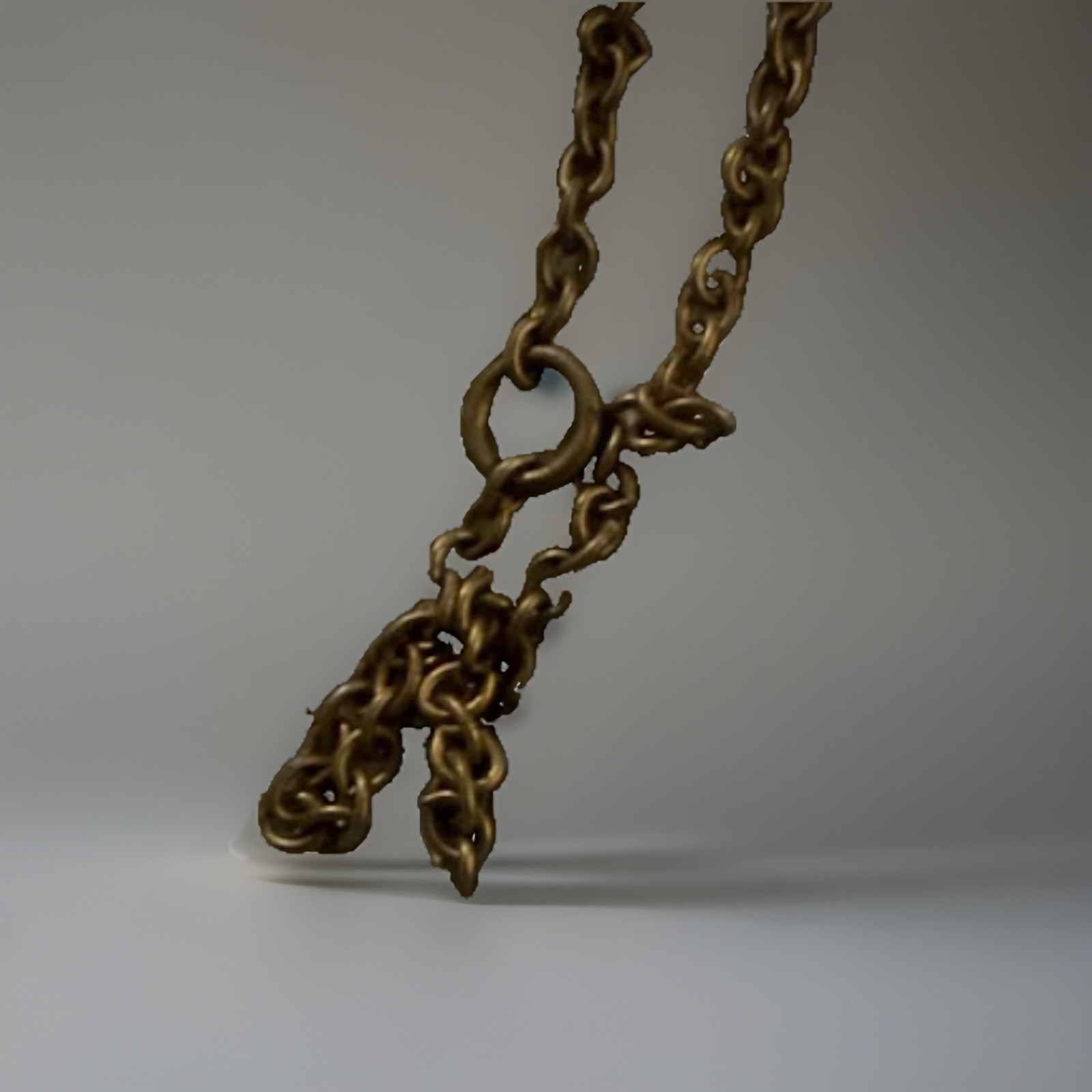 VTG Hammersley Fine Bone China Floral whistle Pendant Necklace Chain Signed