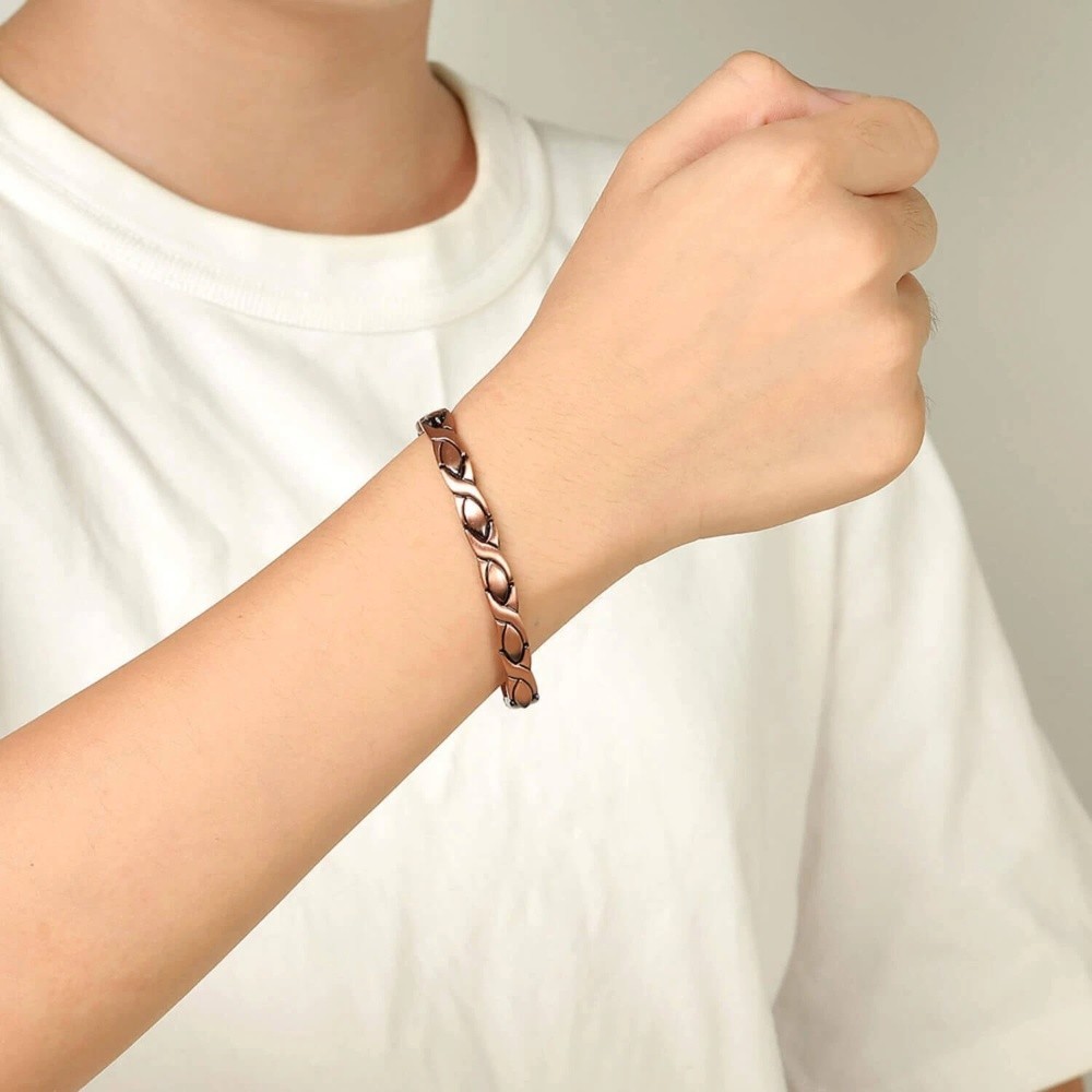 Super Strong Pure Copper Arthritis Therapy Magnetic Bracelet Women Dainty Gift