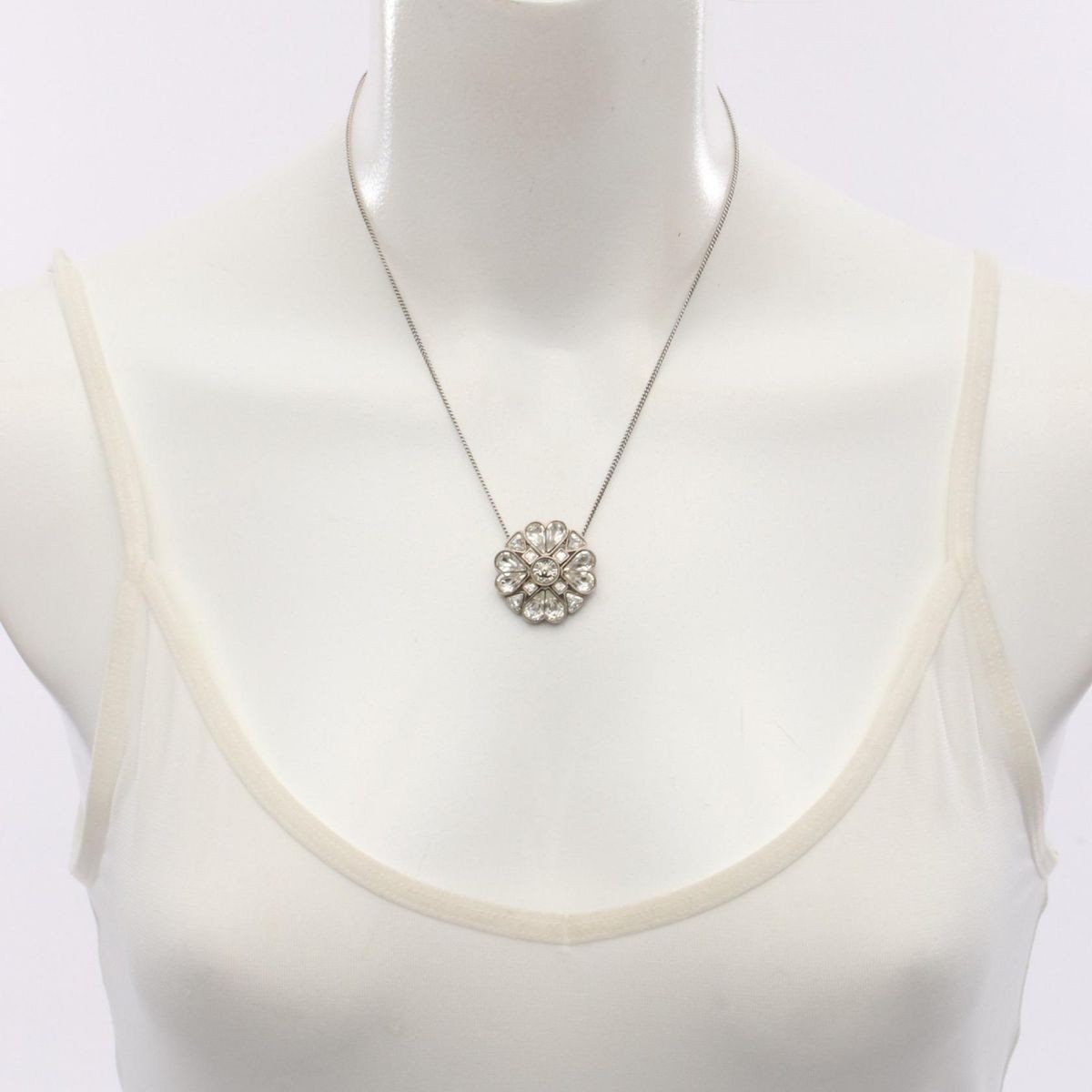 CHANEL Clover Coco Mark Necklace Pendant Color Unaffected One Size Used