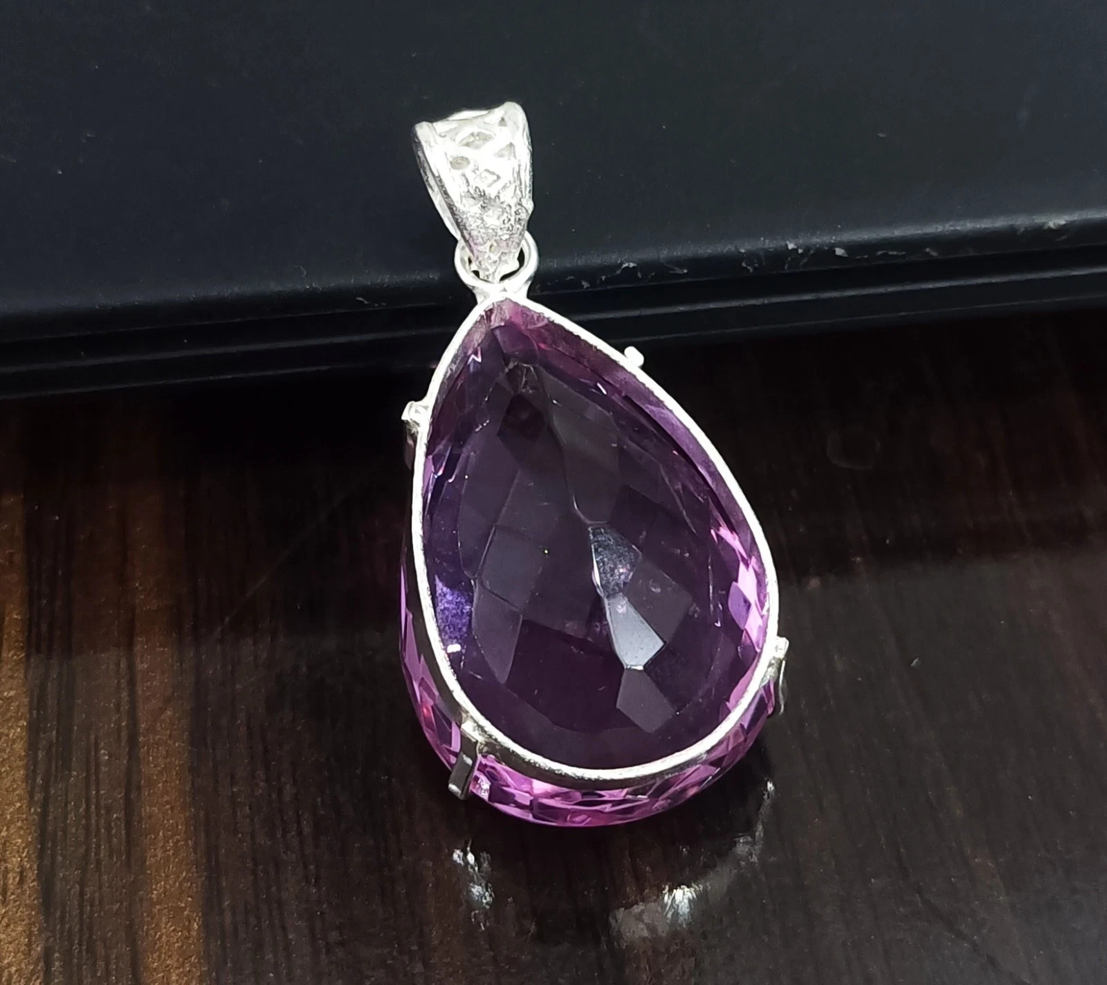 Large Pink Topaz Pendant 925 Solid Sterling Silver A+ Gemstone Jewelry 107.30 Ct