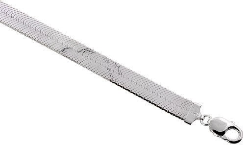 .925, Sterling Silver Herringbone Chain Necklace 10.3mm 16″,18″,20″,22″,24″,30″
