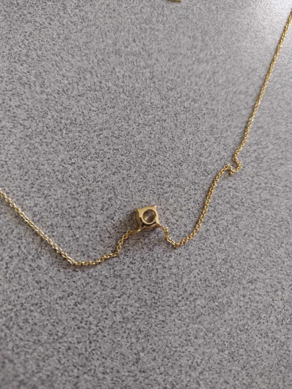 Electric Picks The One Necklace 14k Gold Plated 16″ with 6mm Crystal