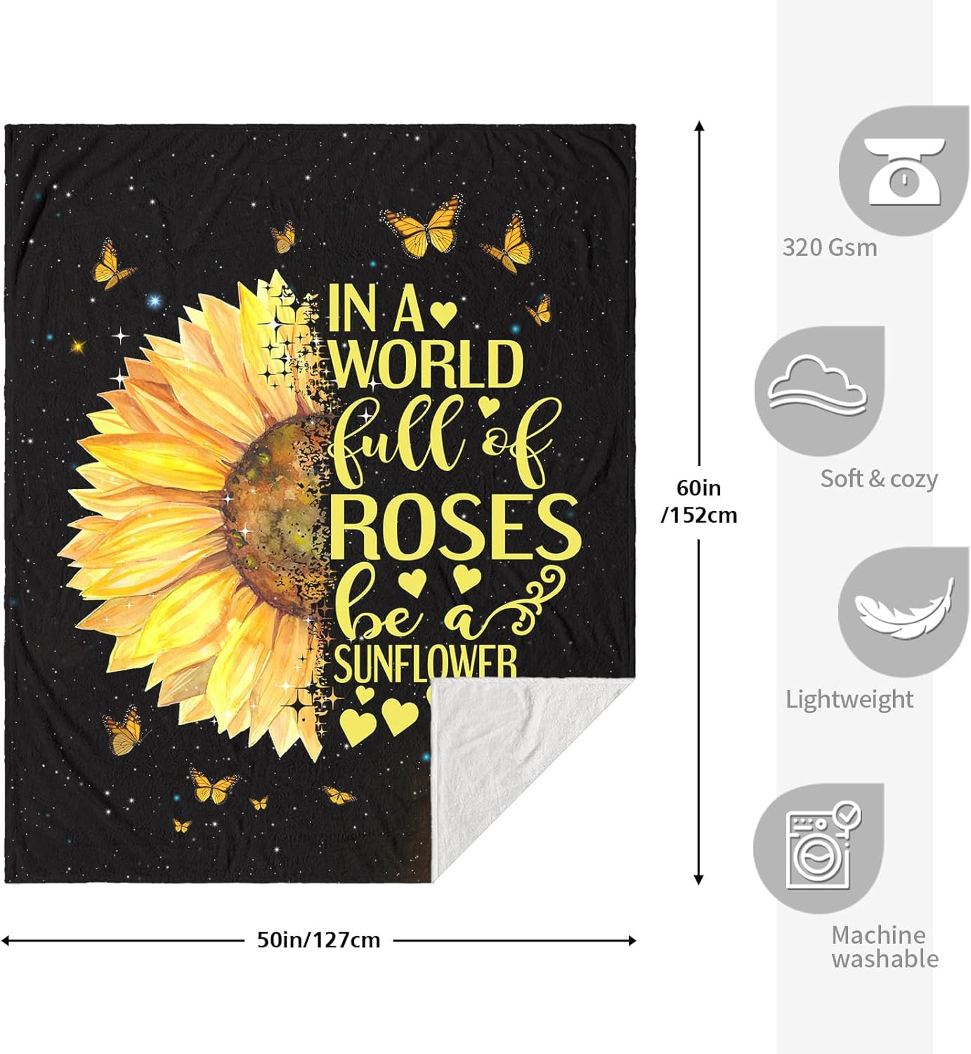 Sunflower Gifts for Women, Birthday Gifts for Sunflower Lovers, Inspirational/Ge