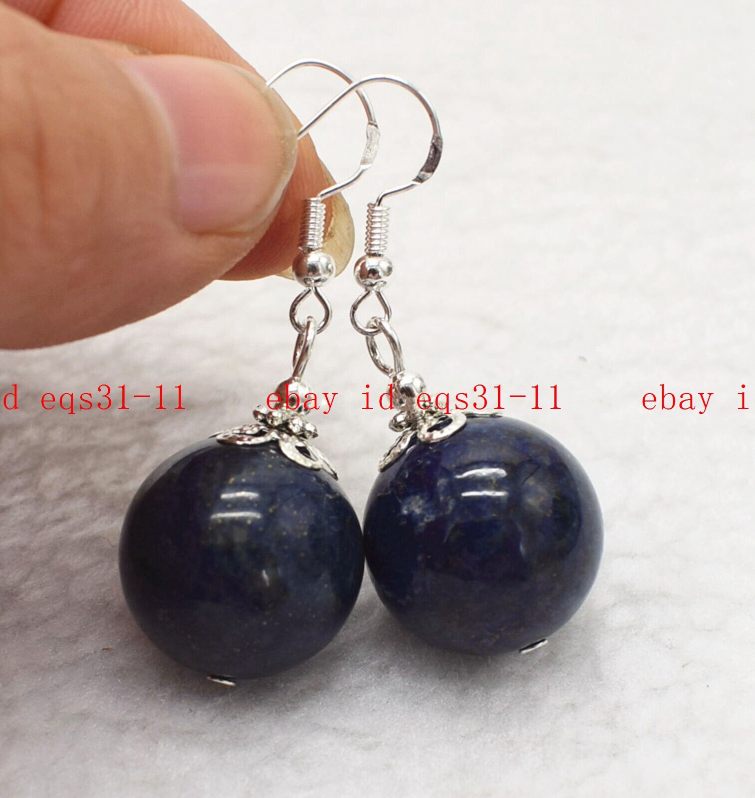 Huge 20mm Blue Lapis Lazuli Round Gemstone Beads Necklace Earrings 16-36″ AAA+