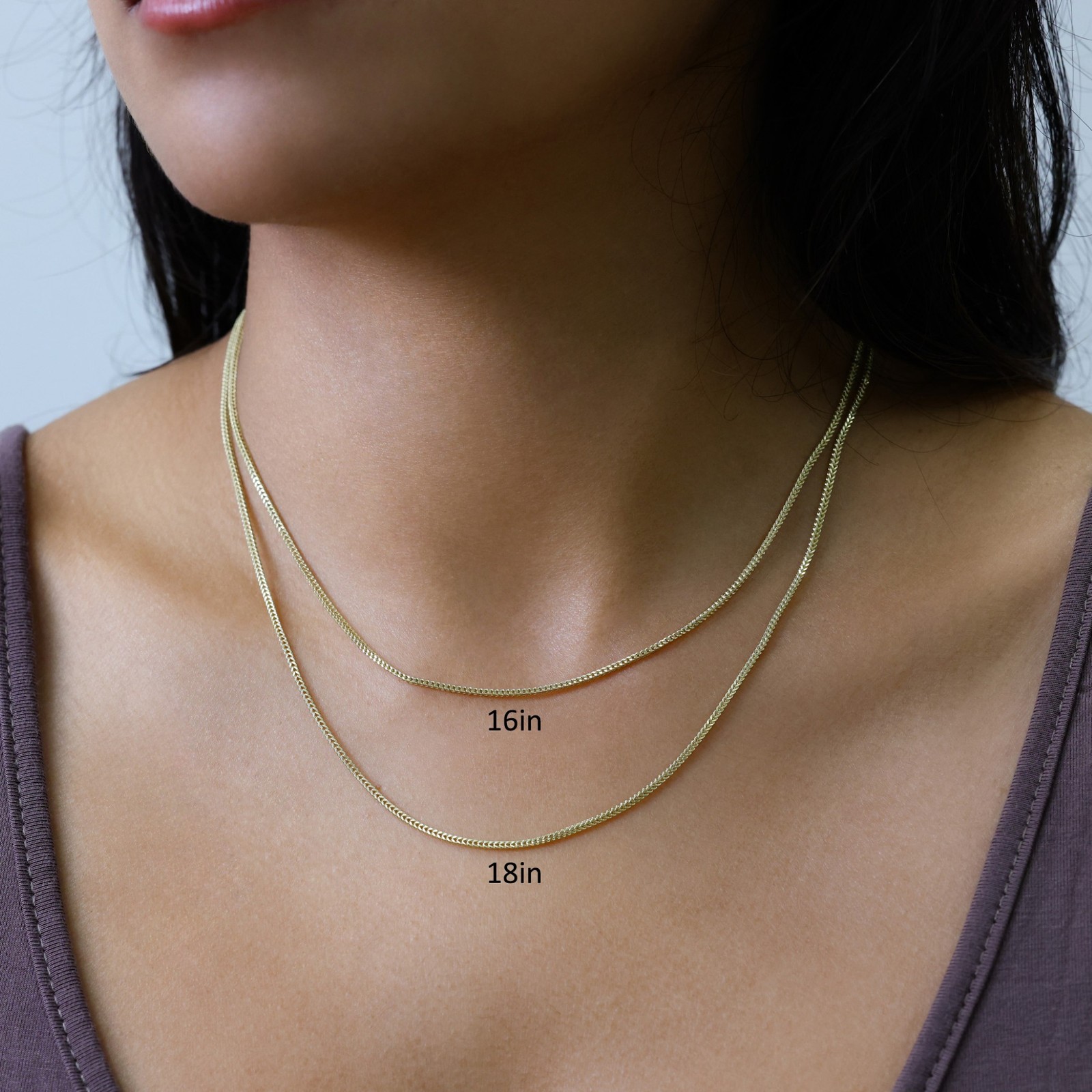 10K Yellow Gold 1.5mm-6mm Franco Square Box Chain Necklace Mens Womens 16″- 30″