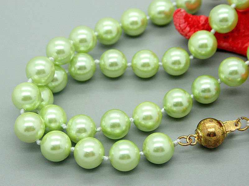 16″ 18″ 25″36″ Women’s 8mm South Sea Shell Pearl Smooth Round Beads Necklace AAA