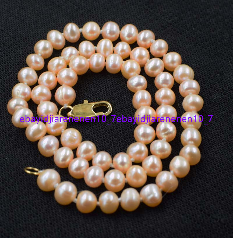 Natural 8-9mm Pink Freshwater Cultured Pearl Necklace 16-24 in