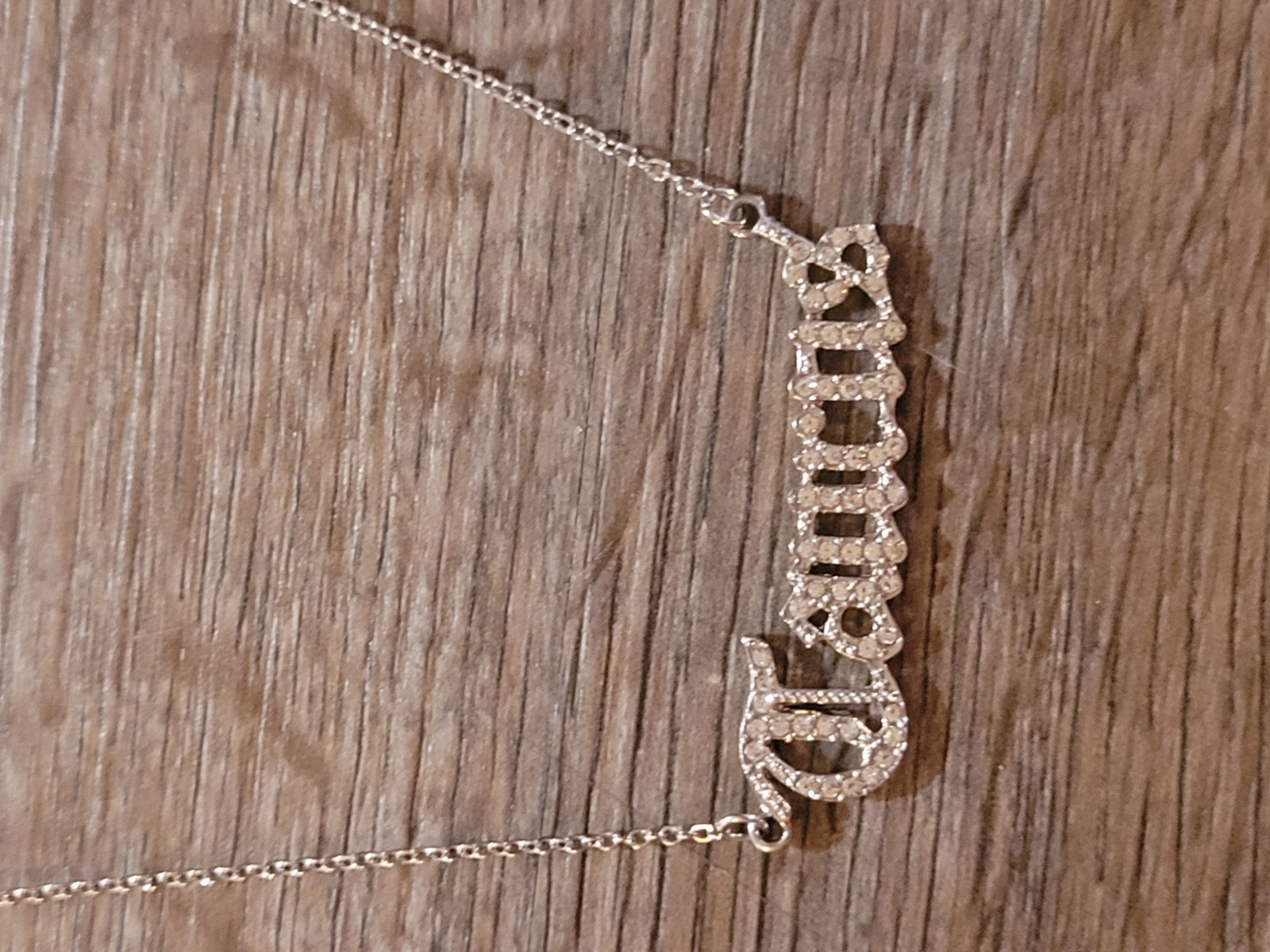 Astrology Sign Tourus Zodiac Signs Star Sign Necklace Silver Tone Rhinestone