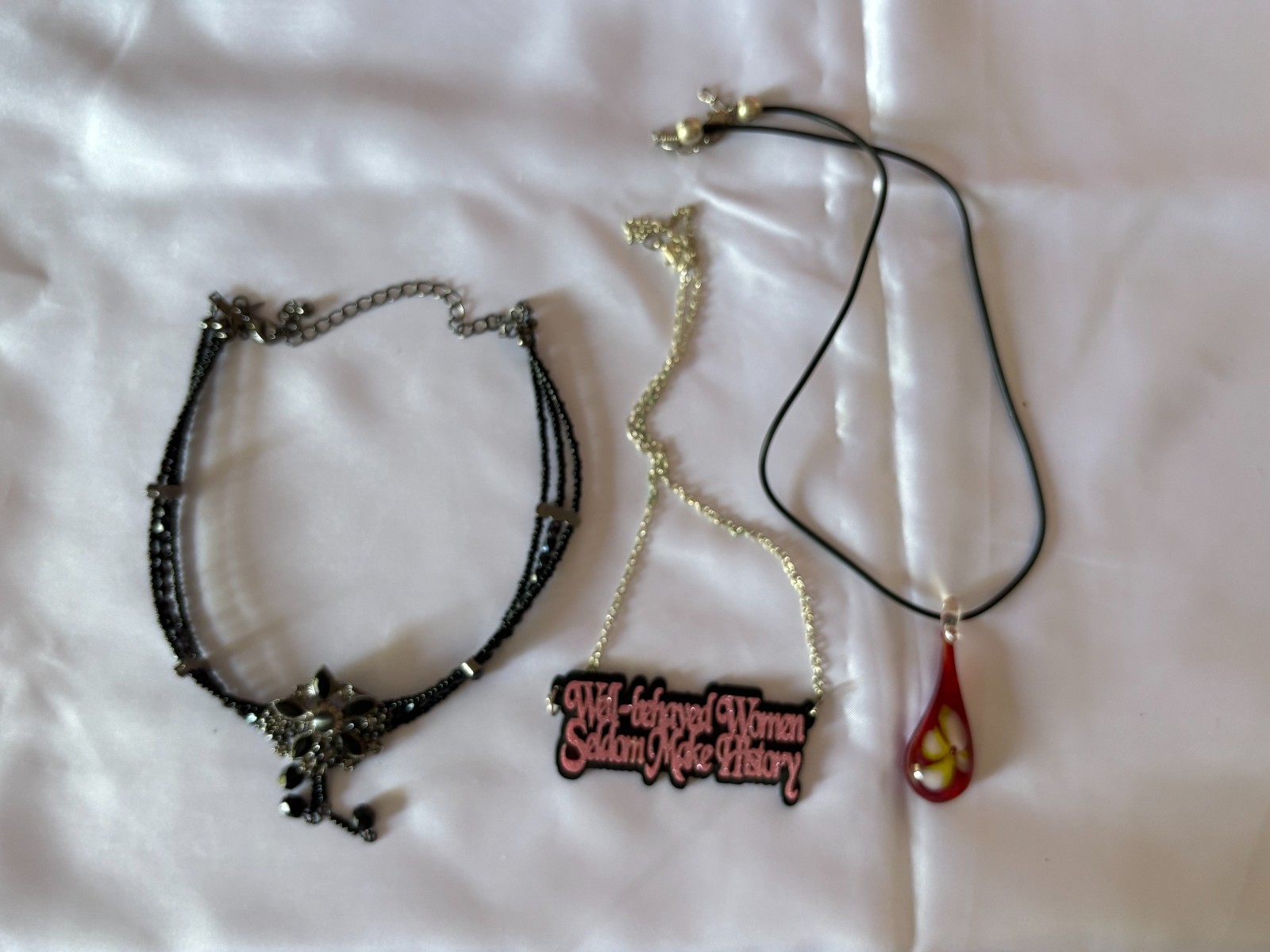 Collection of 23 Vintage Necklaces Costume Jewellery Various Colours Styles