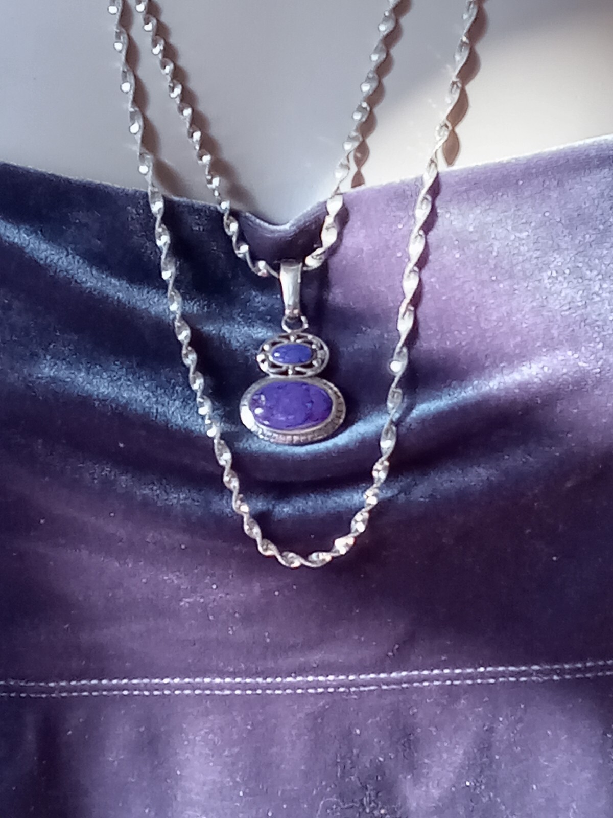 A 24″ Italian Sterling Silver Margarita Necklace