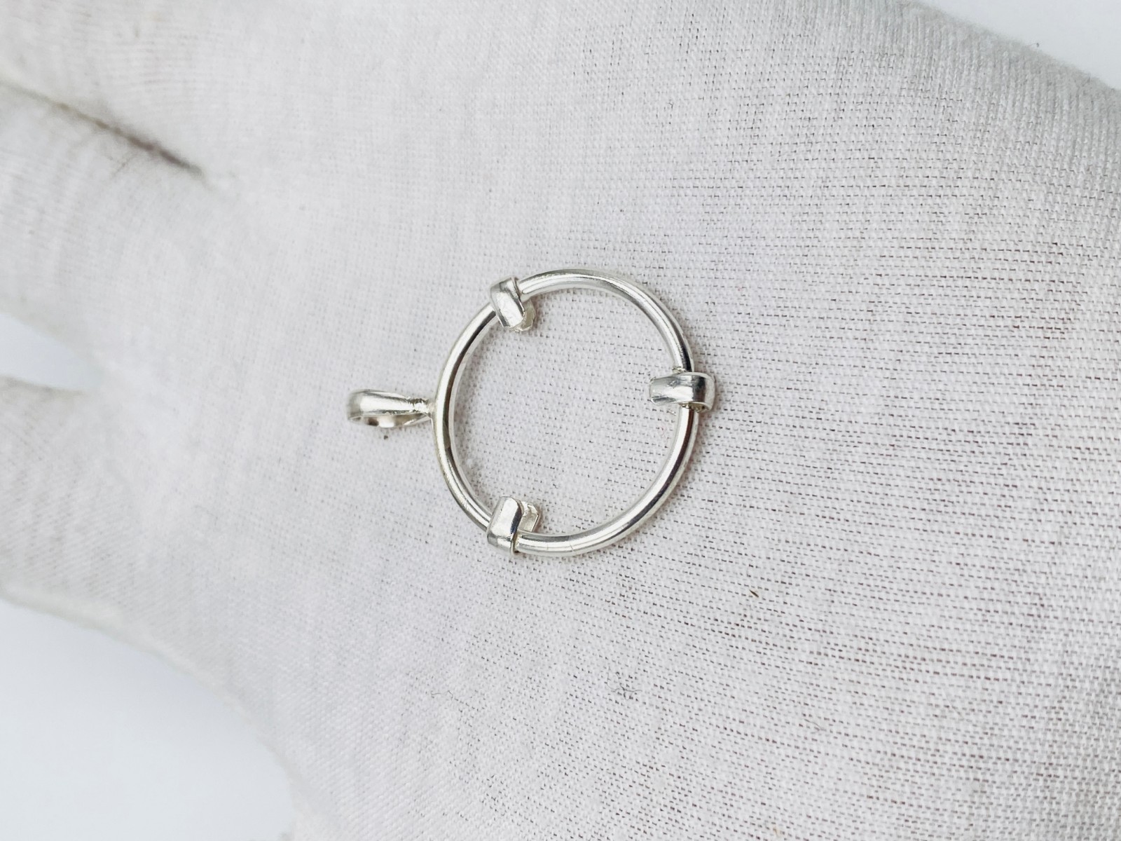 925 Solid Sterling Silver Round Pendant Blank Bezel Holder Coin Handmade